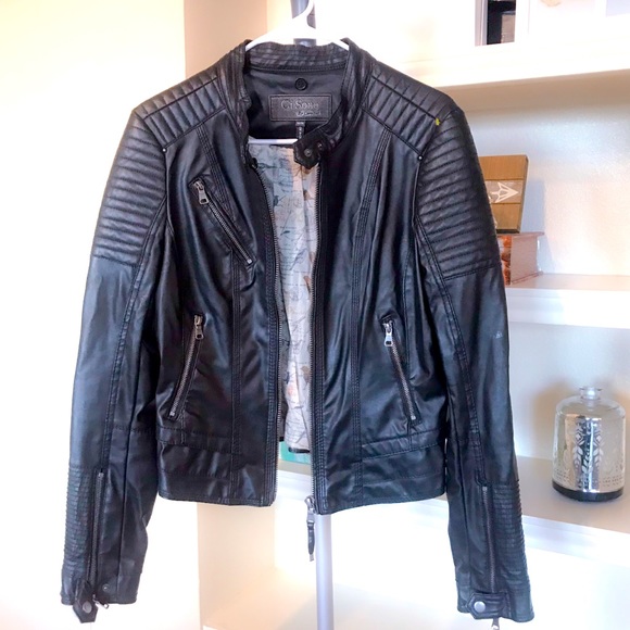 ci sono by cavalini leather jacket
